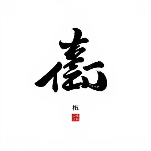 心書道塾のロゴ。筆文字で「心」と書かれている。